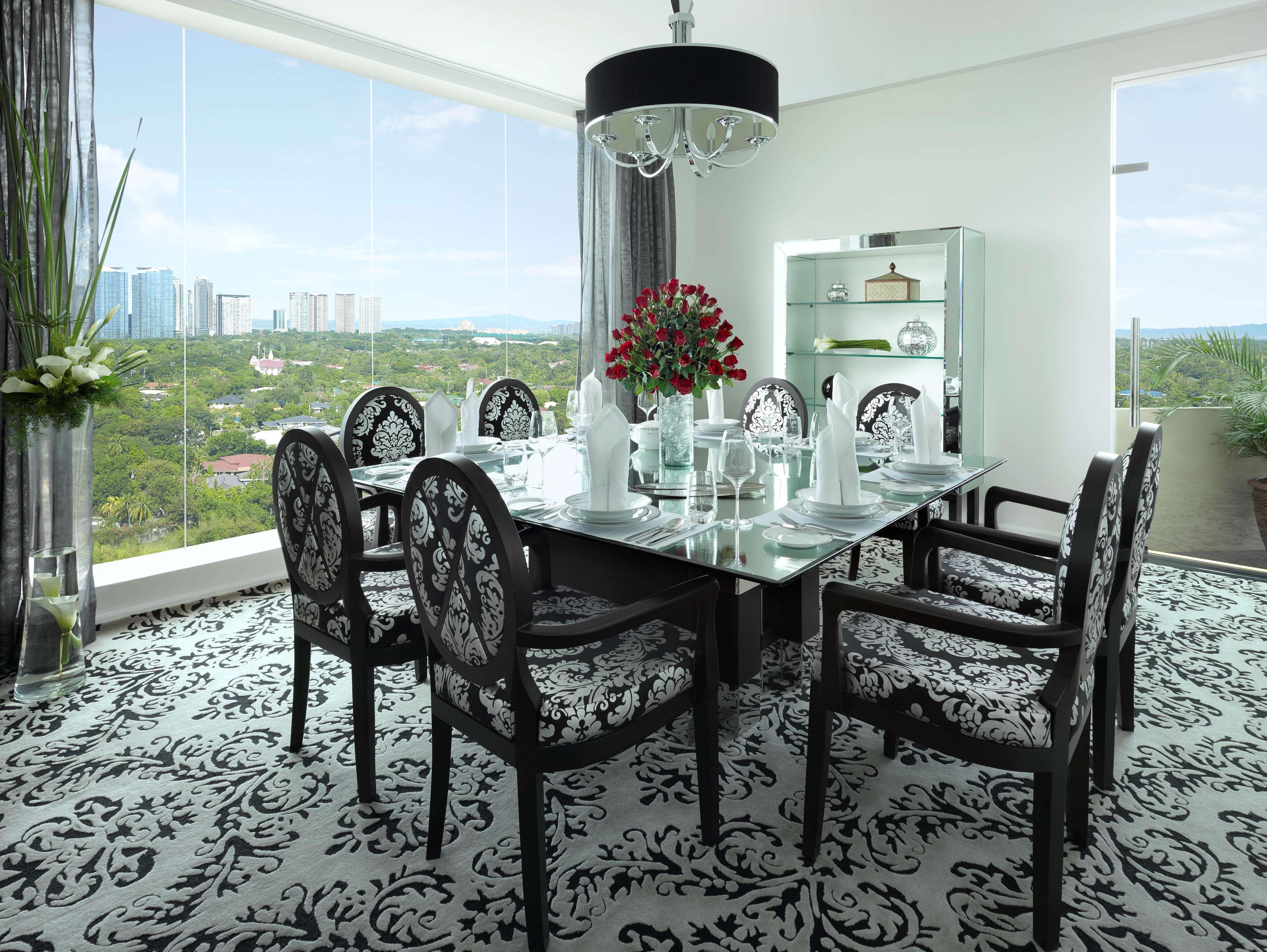 فندق دويست ثاني مانيلا ماكاتي المظهر الخارجي الصورة A dining room